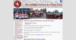 Desktop Screenshot of macclesfield-harriers.co.uk